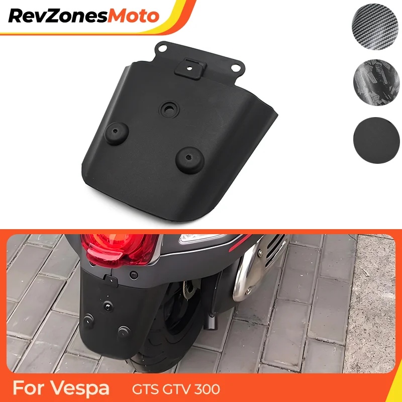 Rear Fender Extender Splash Guard for Vespa GTS GTV 300 ABS Plastic Motorcycle Mudguard Anti-Spray Accessory