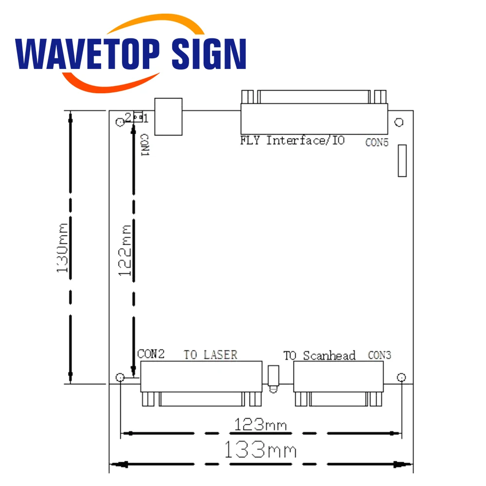 WaveTopSign Scheda di espansione originale JCZ DLC2 EZCAD3 Scheda di controllo laser DSP per macchina per marcatura laser a fibra IPG SPI