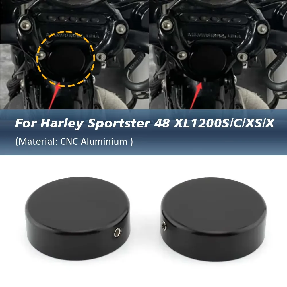 XL 1200S/C Motorcycle Front Upper Fork Stem Center Cap Cover For Harley Sportster 48 XL1200S XL1200C XL1200X XL1200XS 1988-2013
