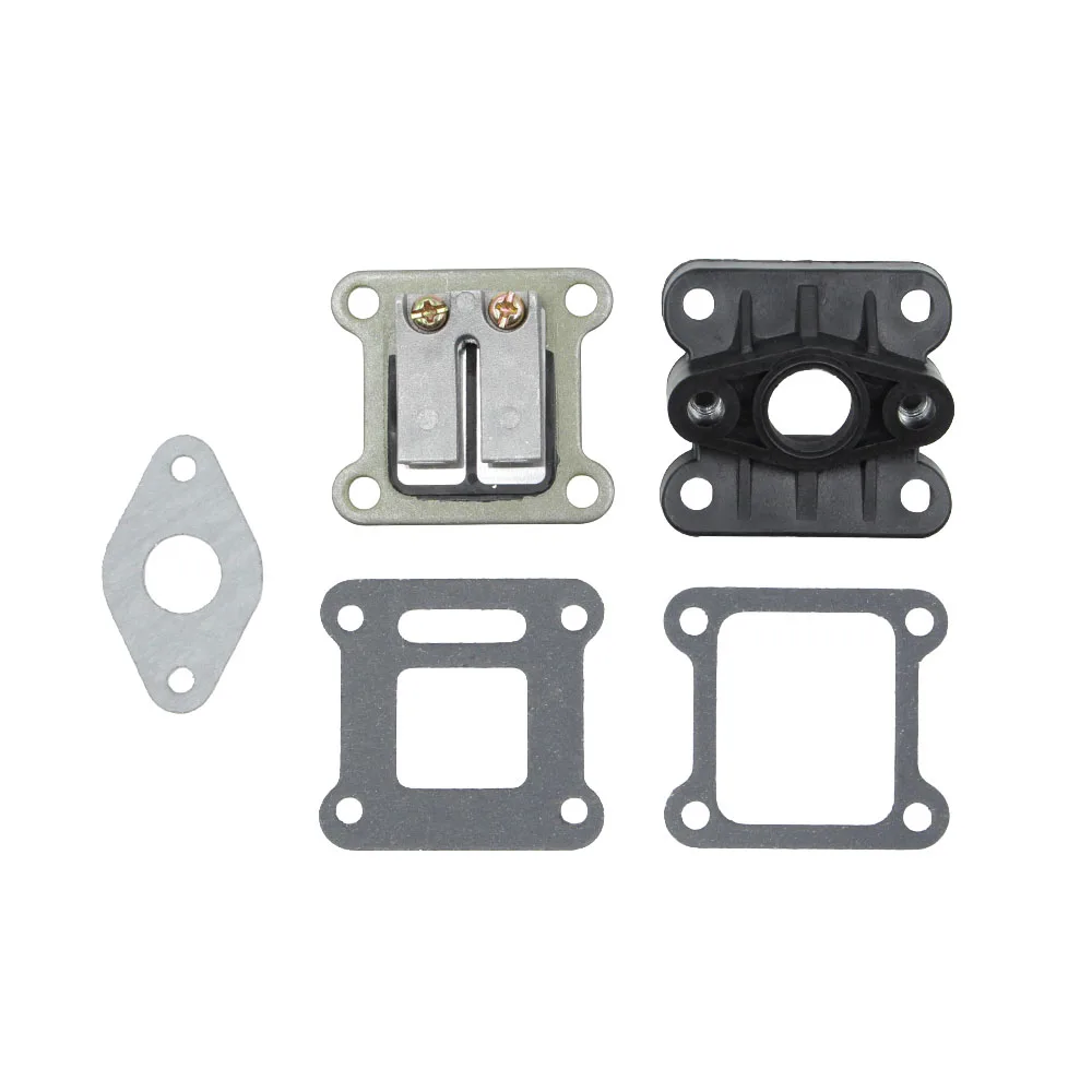 Intake Manifold Reed Valve Gaskets Combo Replacement For 2-Stroke 47cc 49cc Pocket Bike ATV Quad Dirt Bike Minimoto