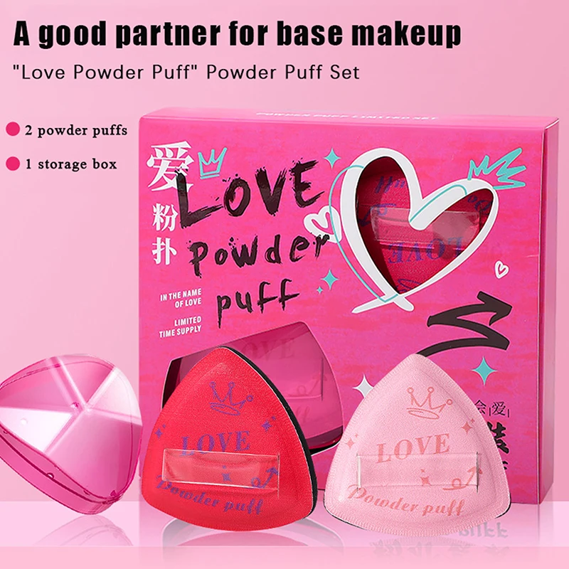 3Pcs/set Makeup Foundation Sponge Triangular Cushion Sponge Wet Dry Dual Use Soft High-quality Puff Cosmetics Applicator Tool