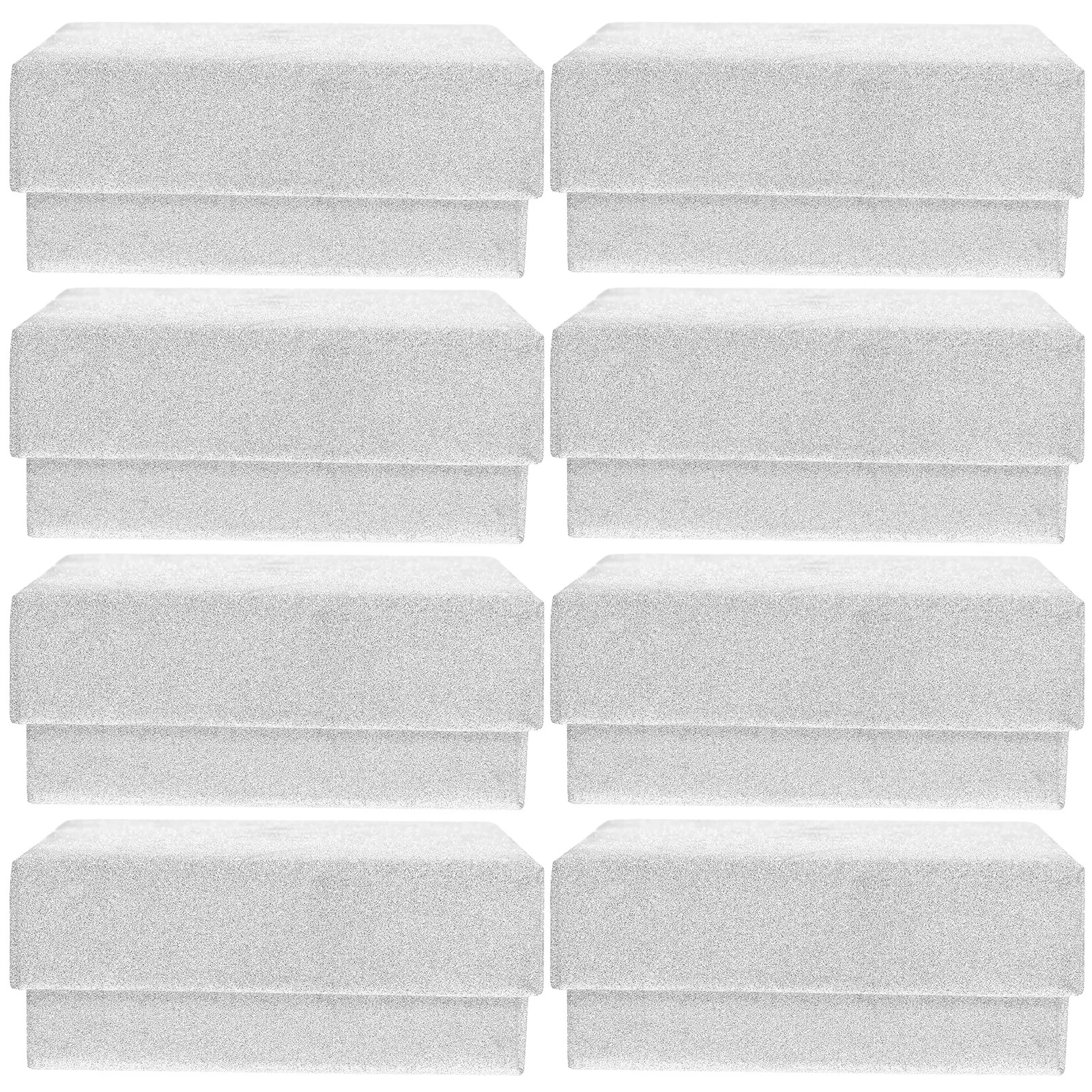 10Pcs Stylish Jewelry Gift Box Exquisite Earring Necklace Bracelet Packaging Creative Reusable Lint Sponge Material