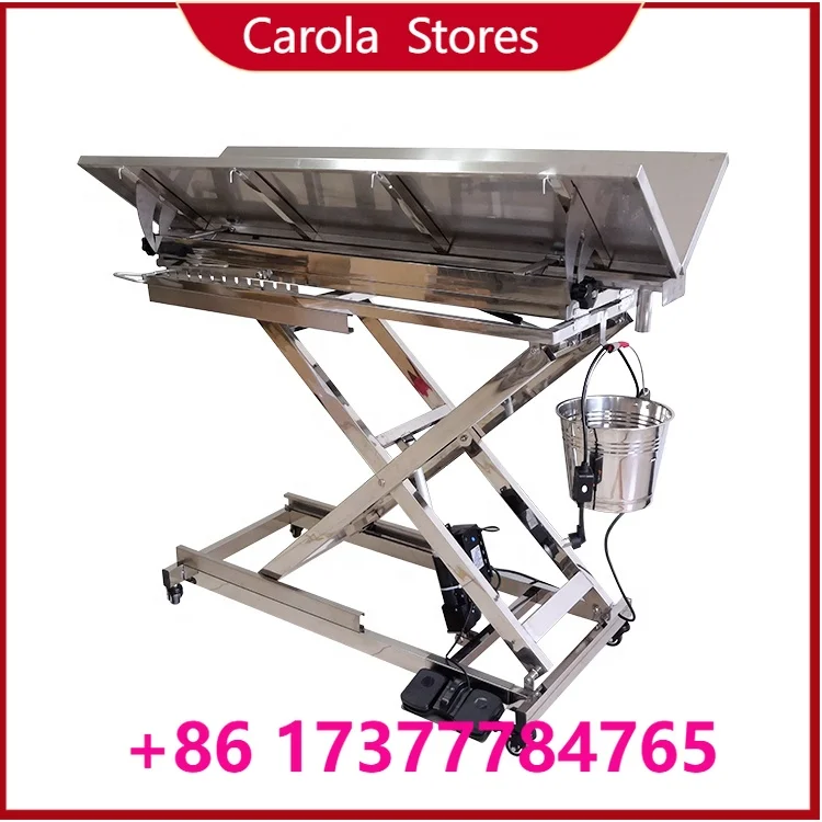 USMILEPET 304 Stainless Steel Veterinary Operation , Inclined Design for Pet Hospital