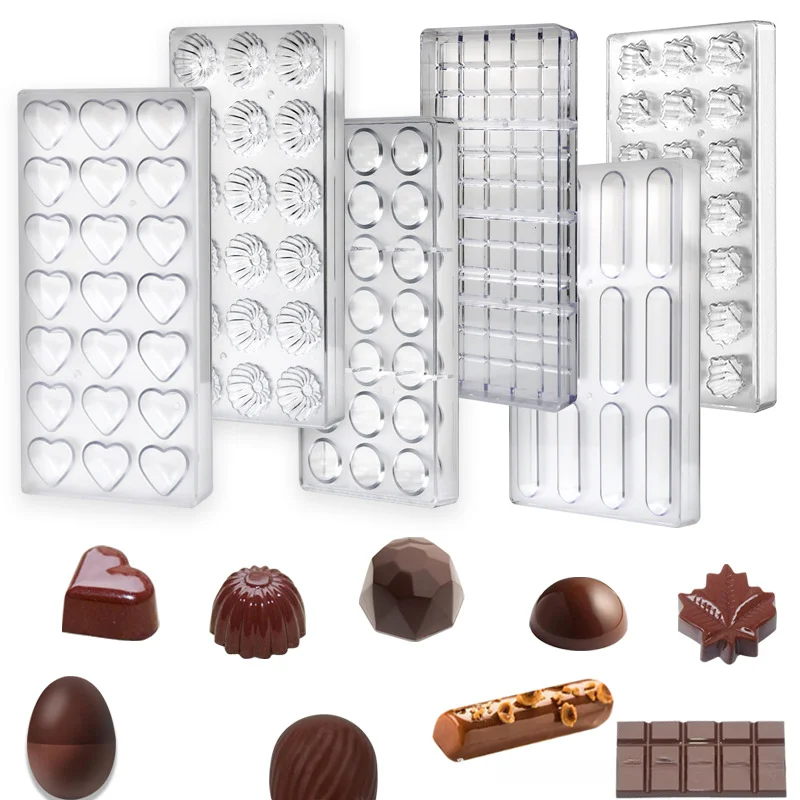 3D Chocolate Molds Sphere Diamond Chocolate Bombs Bonbons Candy Bar Professional Confectionery Baking Pastry Tools