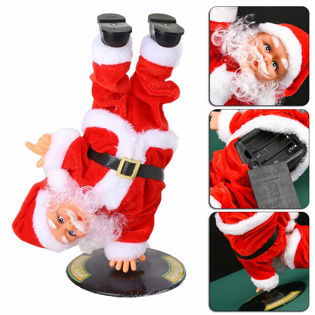 TAGNO DI SANTA DANCING EDABANDA CON MUSICA FUNICE ELETTRICA STATUE SANTA SANTA STATILE DECORAZIONI DI CASA CASA COMPETÀ GIOCHI PLUSH GIOCHI