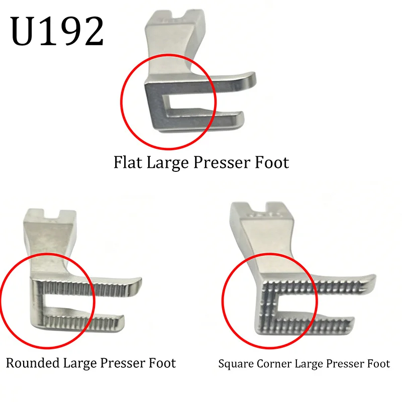 U192 U193 Round Corner Double-Sided Flat Split Small Presser Foot Universal Accessories for Synchronous Sewing Machine