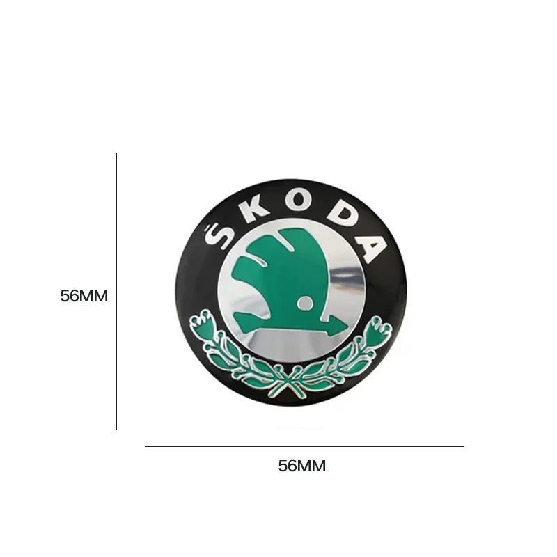 

Car Sticker 2025 New 4Pcs 56mm Car Wheel Hub Center Caps Stickers Badge For Skoda Octavia Superb Rapid Kodiaq Karoq Fabia Kamiq