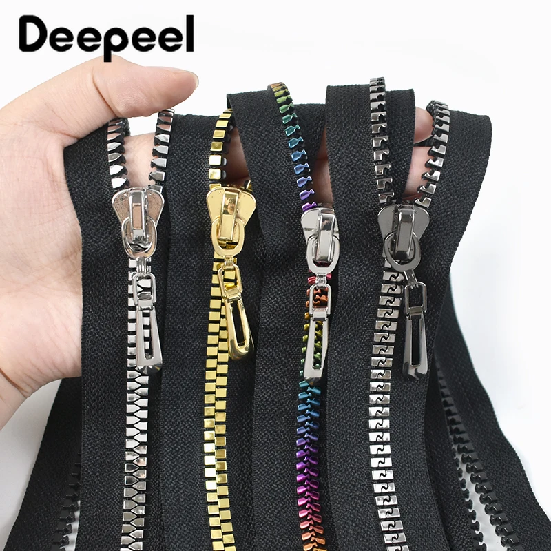 

3Pcs 80cm 8# Resin Zipper Open-End Decorative Rainbow Zip Bag Jacket Clothes Zippers Sewing Accessories DIY Garment Repair Zips