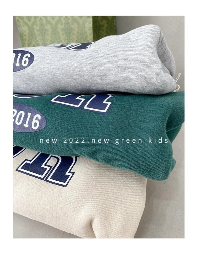 Kinder Fleece-Gefütterte Sets Herbst Jungen Mädchen Dicke Warme Anzüge Baby Sweatshirts+Jogginghosen 2-teilig Winter Kinderkleidung Outfits 2-8 Jahre – Detail 14