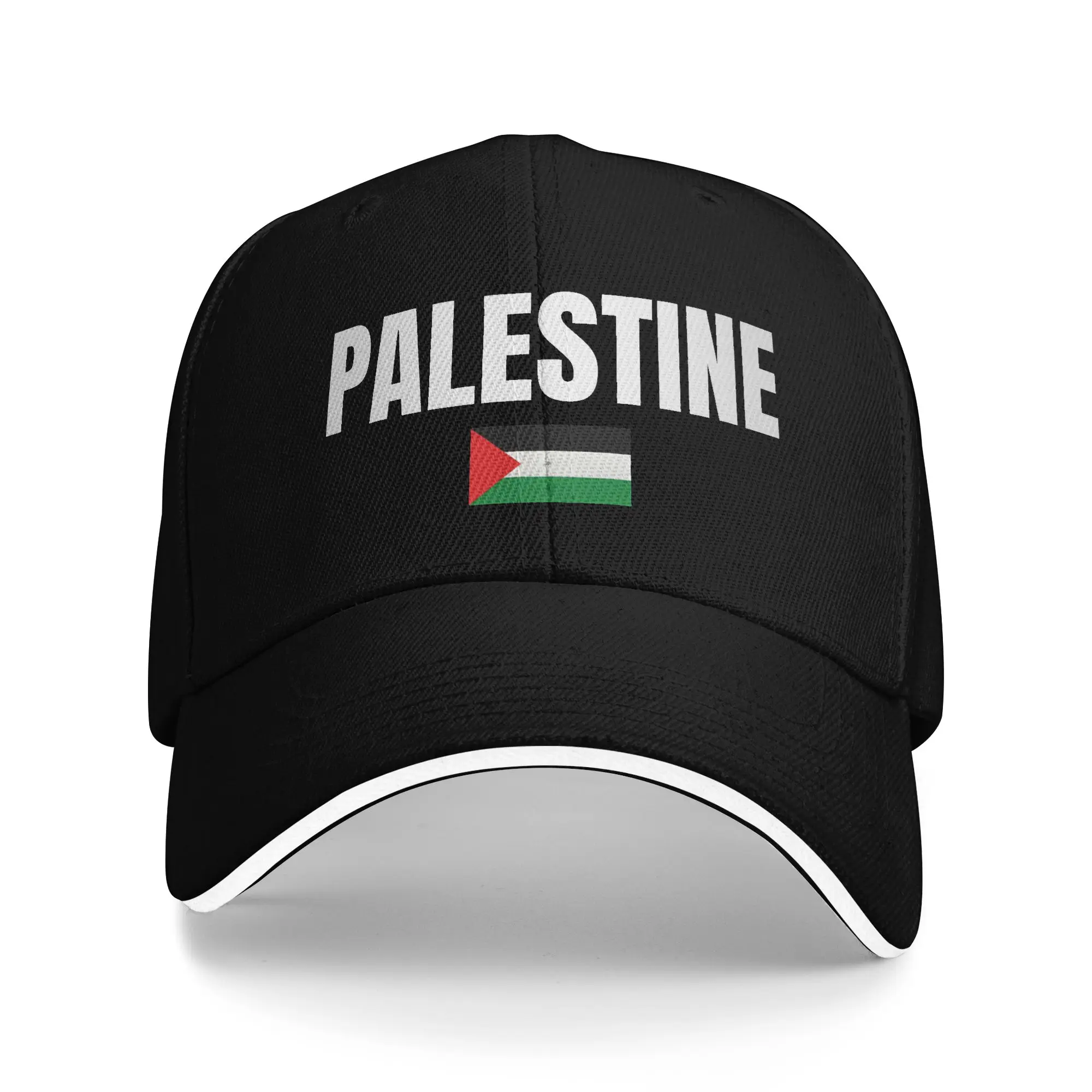 Palestine Flag Baseball Cap  Kpop Rock Sun Visor Trucker Hat Men Adult Casual Custom Logo Baseball Caps view 2