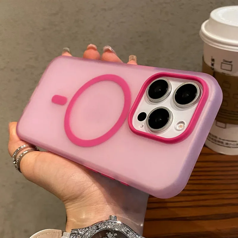 

Liquid silicone case for matte transparent wireless magnetic phone case suitable for iPhone 17promax 16 15 14 13 12 11plus