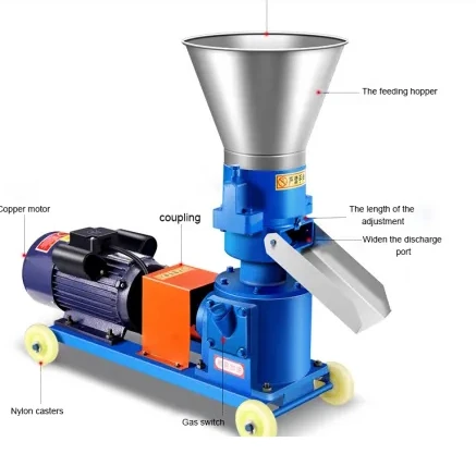 Upgraded Version New High Dry Wet Animal Feed Pellet Machines Chaff Cutter Wheat Bran Grass Straw 75-1200kg/h Capacity