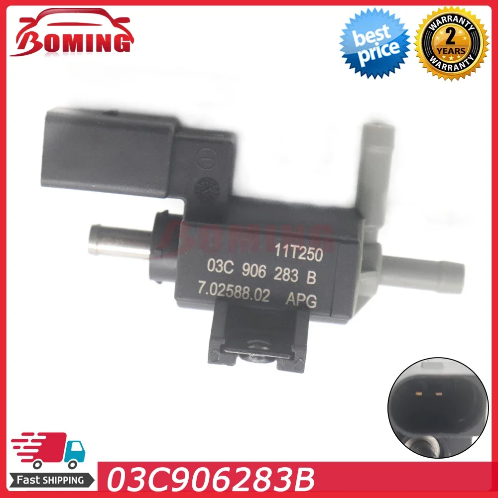 03C906283B Turbo Solenoid Valve For Volkswagen Beetle Golf Jetta Polo Scirocco Audi A1 Seat Alhambra CJ5G-6K682-CA 331240083