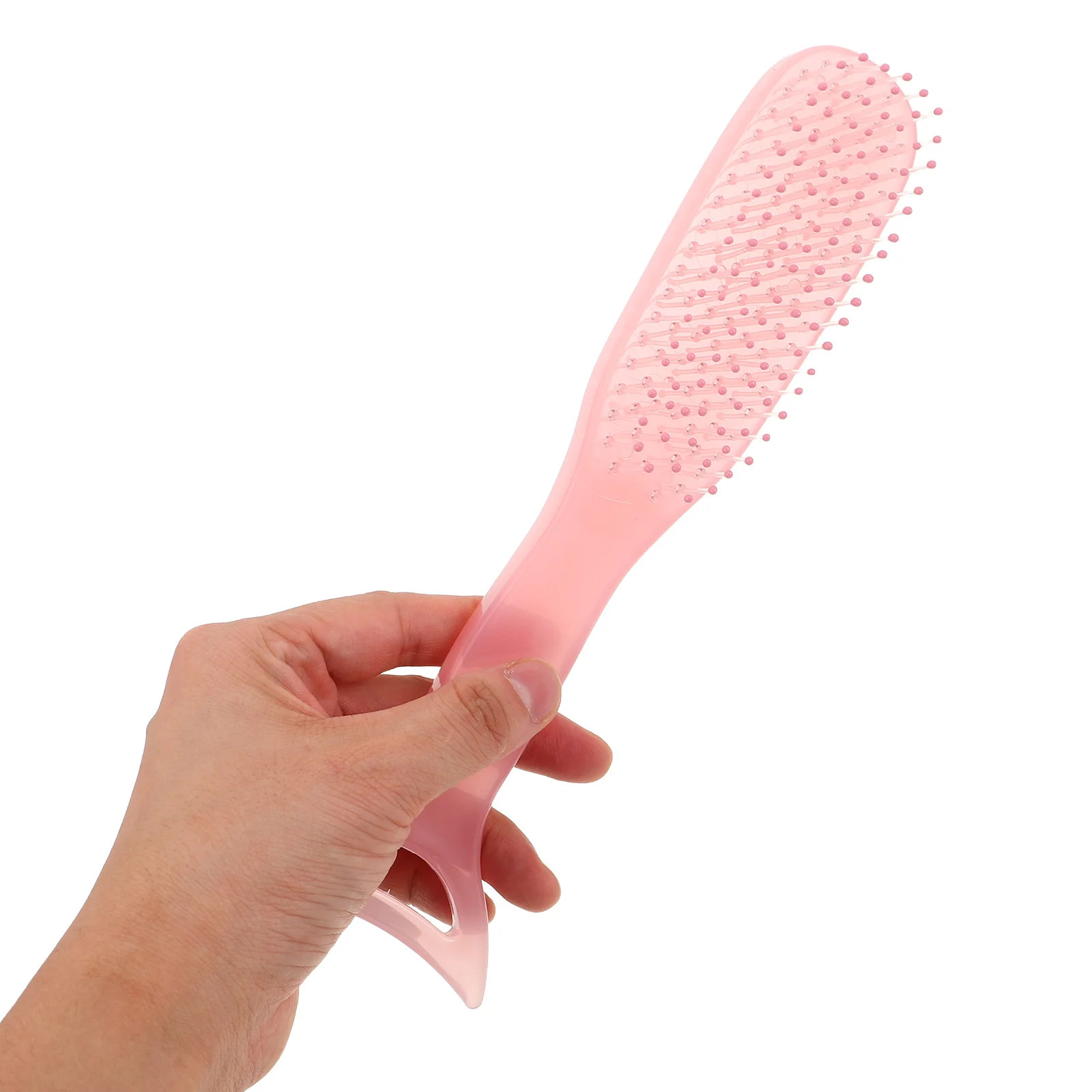 

Mermaid Hair for Women Detangling Brush Anti-Static Scalp Massage Comb Wet Dry Hair Pink ABS Nylon Non-Slip Fine Comb