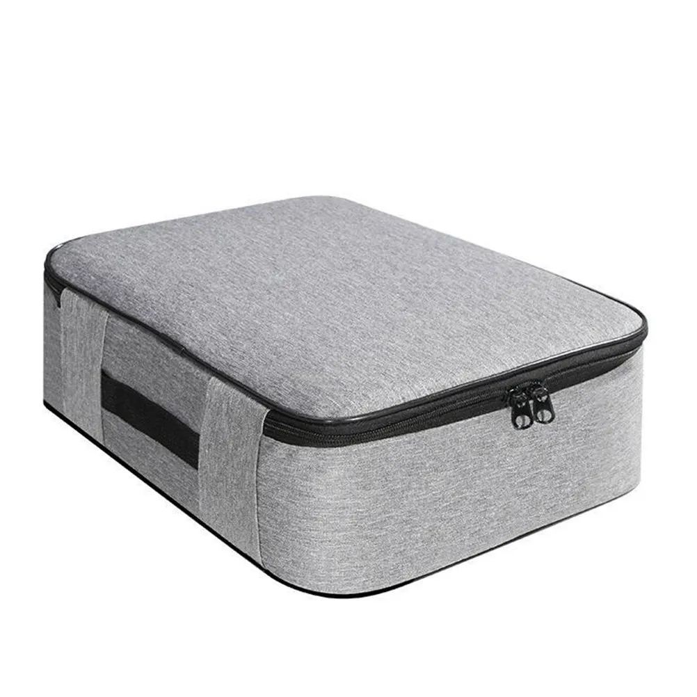 

Двухслойная сумка для документов, портативная водонепроницаемая сумка для хранения паспортов, большая вместительная серая сумка для хранения удостоверений личности, органайзер для деловых поездок