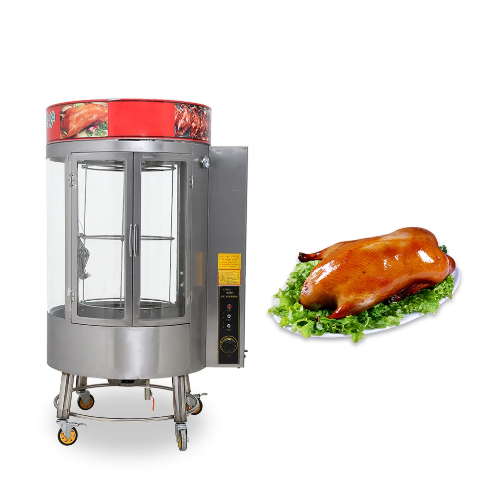 

Automatic Gas Roasted Chicken Oven Equipment Rotary Chickens Grill Machine Roast Duck Oven Chicken Duck Charcoal Roaster