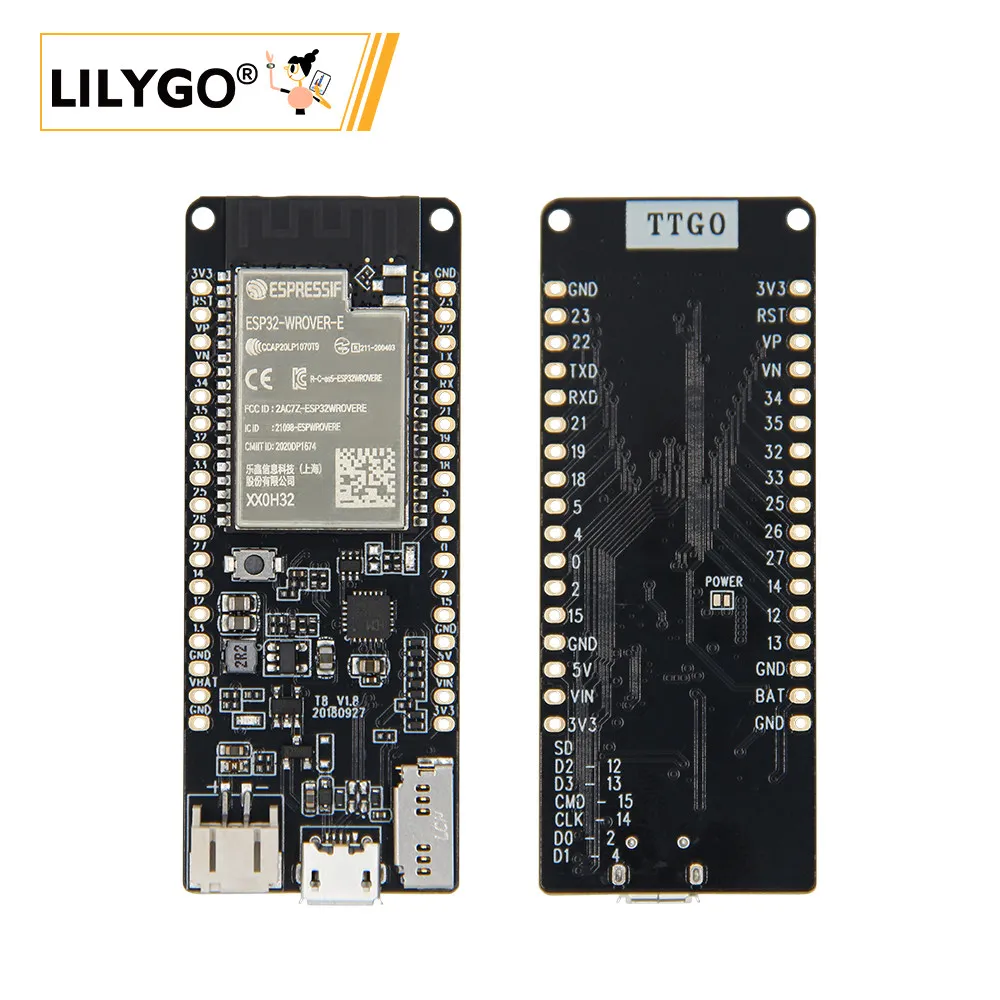 Płytka rozwojowa ESP32 WROVER 8MB PSRAM z obsługą kart TF, WiFi i Bluetooth — zdjęcie produktu 2