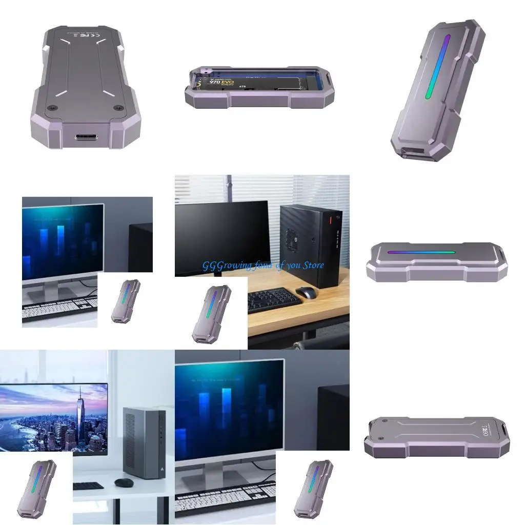 

H9EB USB 3.2 20Gbps Aluminum Hard Drive Enclosure M.2 NVMe/NGFF SSD