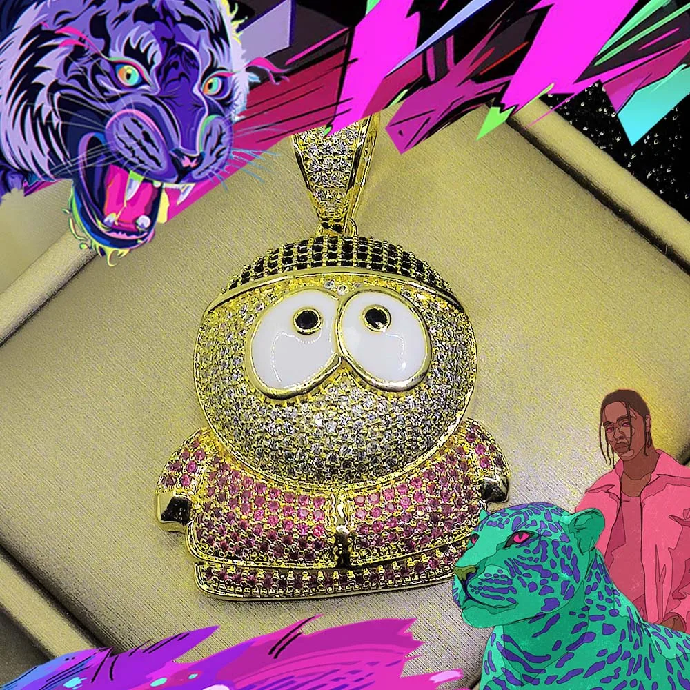 

Новое модное колье в сочетании с подвеской в виде персонажа из мультфильма, инкрустированным бриллиантами, покрытием из 18-каратного золота, изысканной независимой упаковкой.