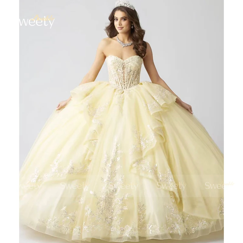 

Graceful Princess Ball Gown Embroidered Lace With Beading Quinceanera Dresses Strapless Sleeveless Customized Lace Up Bride