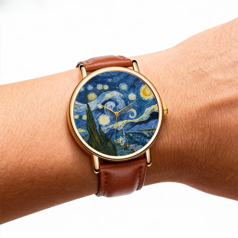 Zegarki z tarczą z obrazami Va – Leather Watch Band Men recenzja i cena