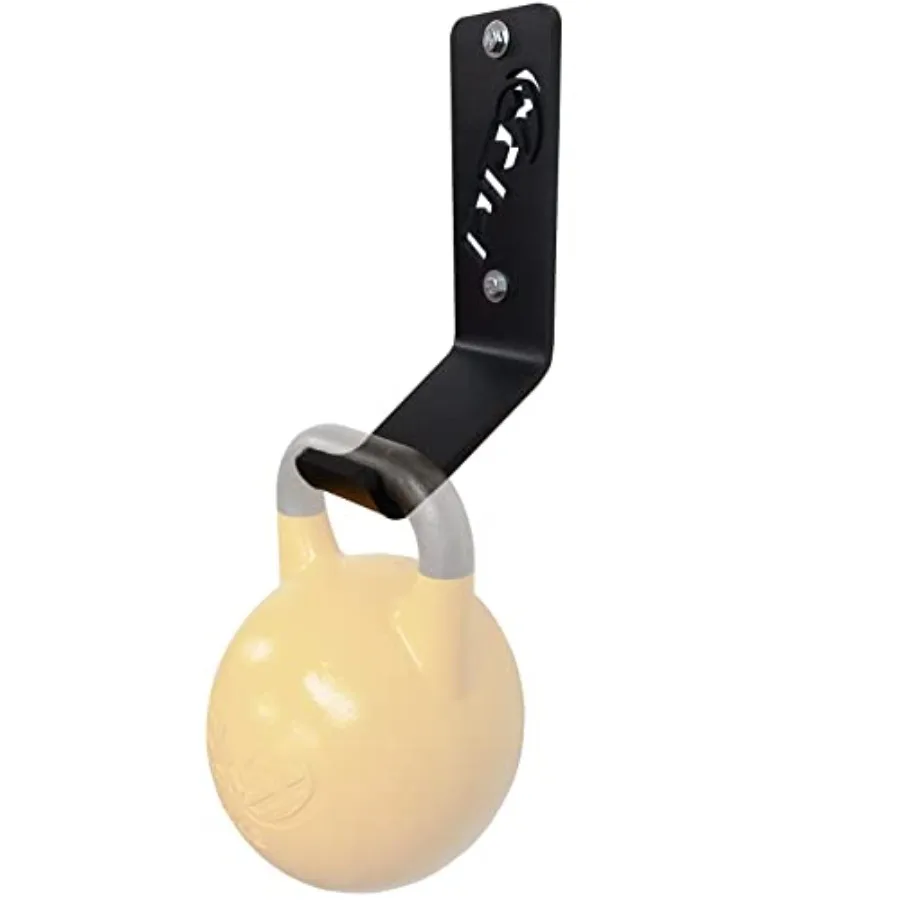 

Wall Mounted Kettlebell Storage Holder USA Made Thick Steel Black Powder Coated Space Saving Home or Commercial Gym Accessory