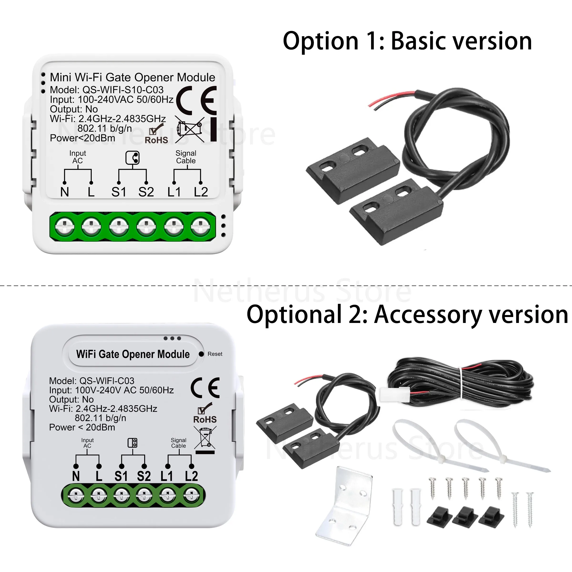 Fotografia 3: Tuya wifi-zigbee controlador de porta de garagem casa inteligente módulo de interruptor diy compatível com vida inteligente alexa google assistente