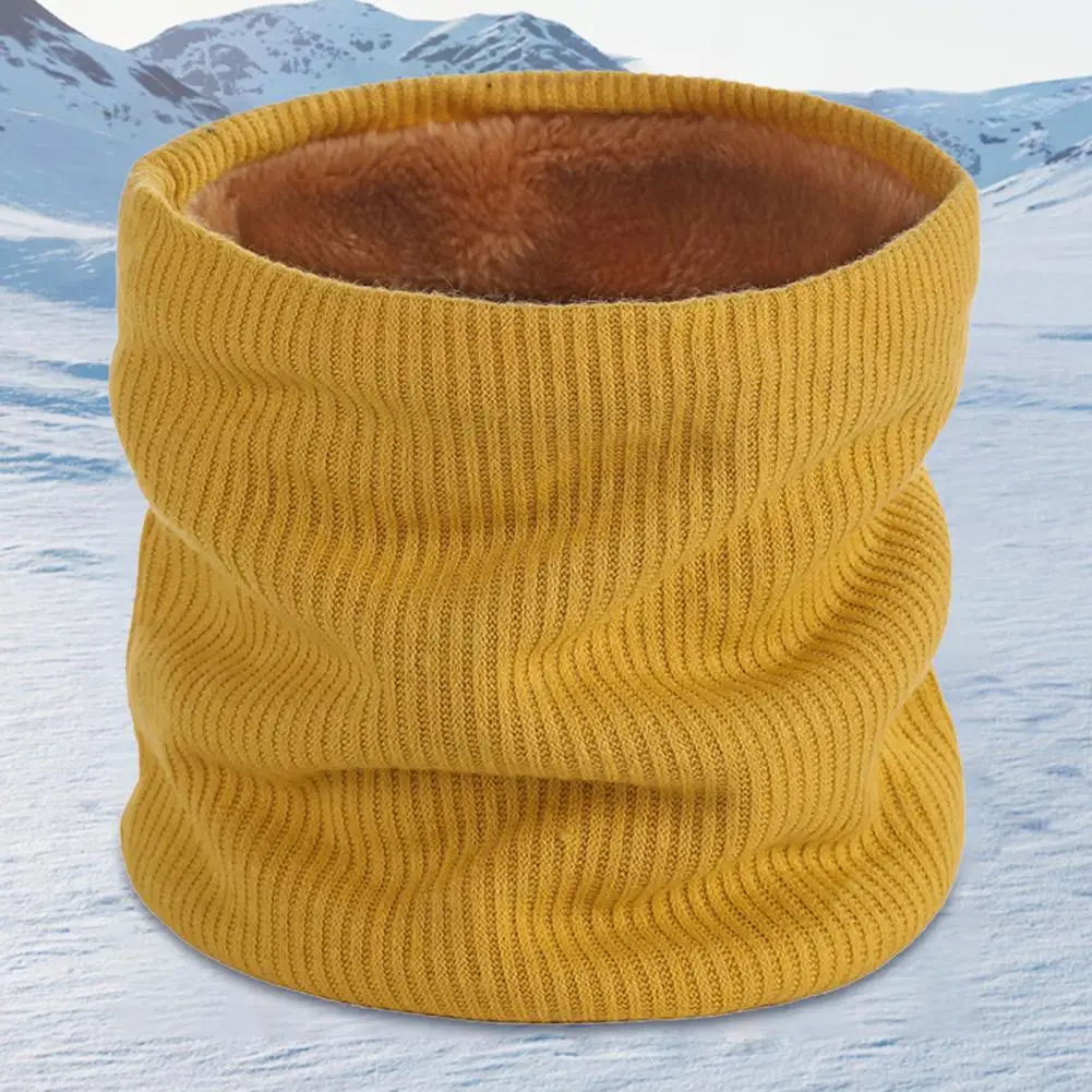 Gaiter de veludo espesso para homens e mulheres, cachecol à prova de vento, isolamento térmico, envoltório sólido, outono, inverno