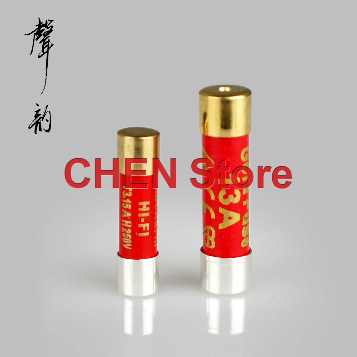 1PCS Aucharm HI-FI 250V 5x20mm Single crystal pure silver nano audio amplifier socket red FUSE slow melting free shipping