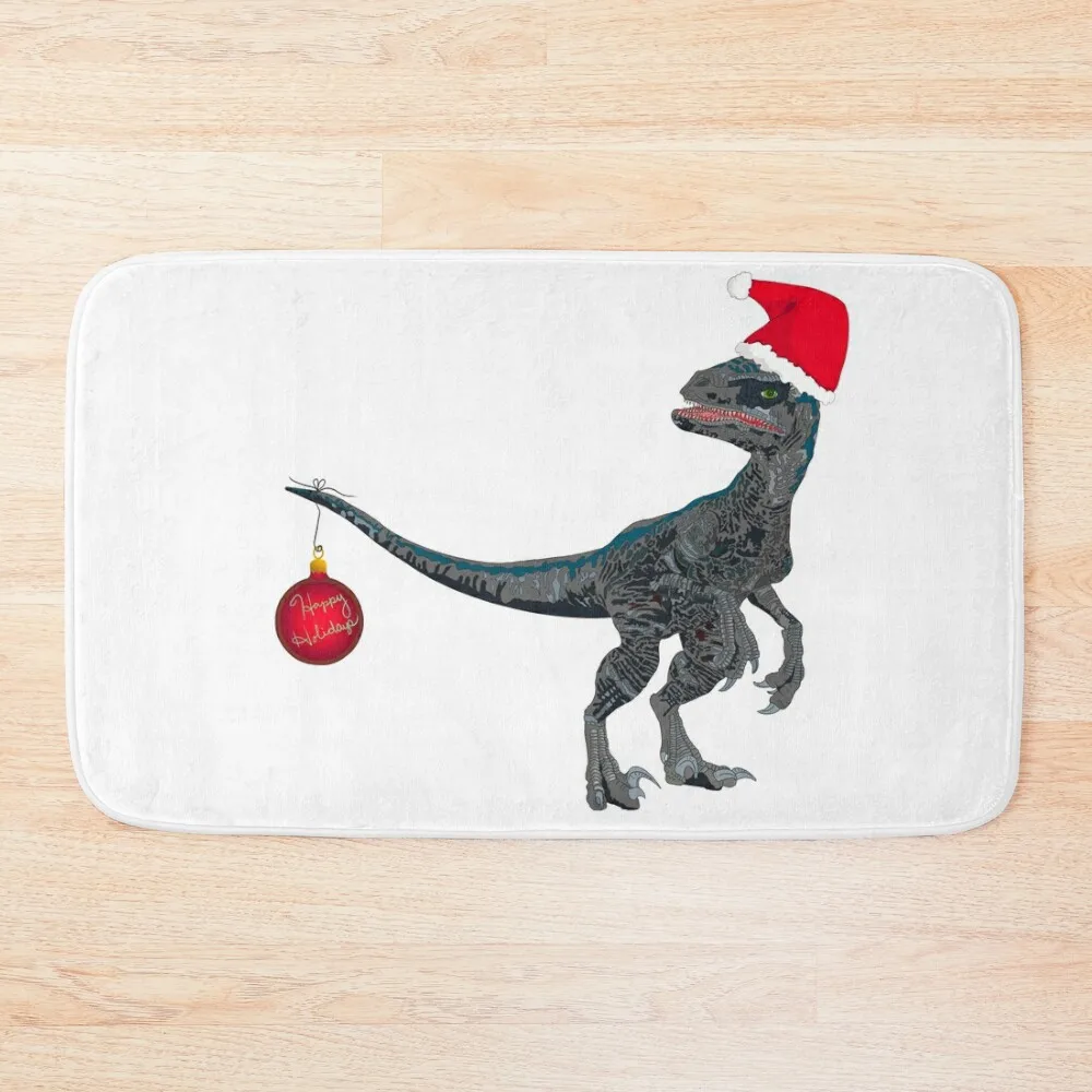 

Velociraptor Christmas Bath Mat Bathroom Use Living Room Rugs Bathrooms Accessories Novelties Mat
