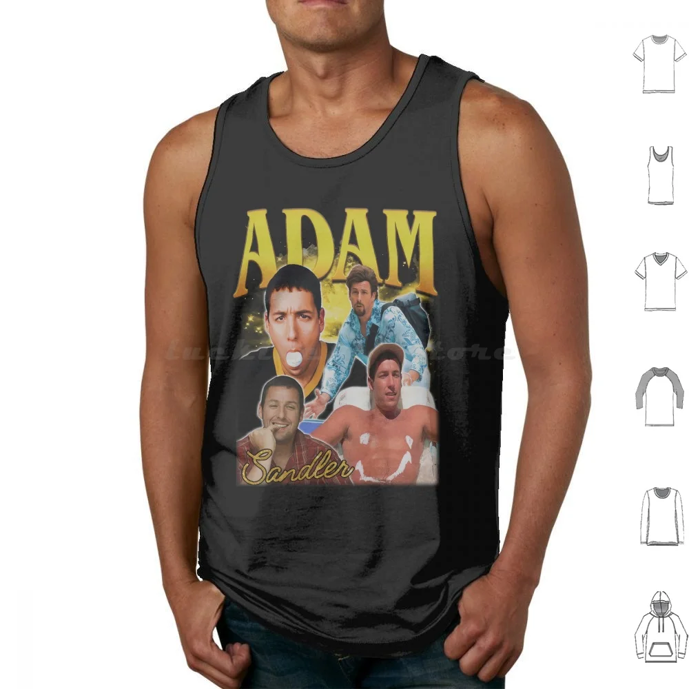 Adam Sandler 90S Tank Tops Print Cotton Adam Sandler Comedy Adam Sandler Funny Movie Meme Comedian Adam Sandler