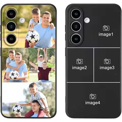 Customized Multiple Photo Soft TPU Protective Case For Samsung Galaxy S9 S10 S20 S21 S22 S23 S24 S25 FE Plus Ultra Phone Cover
