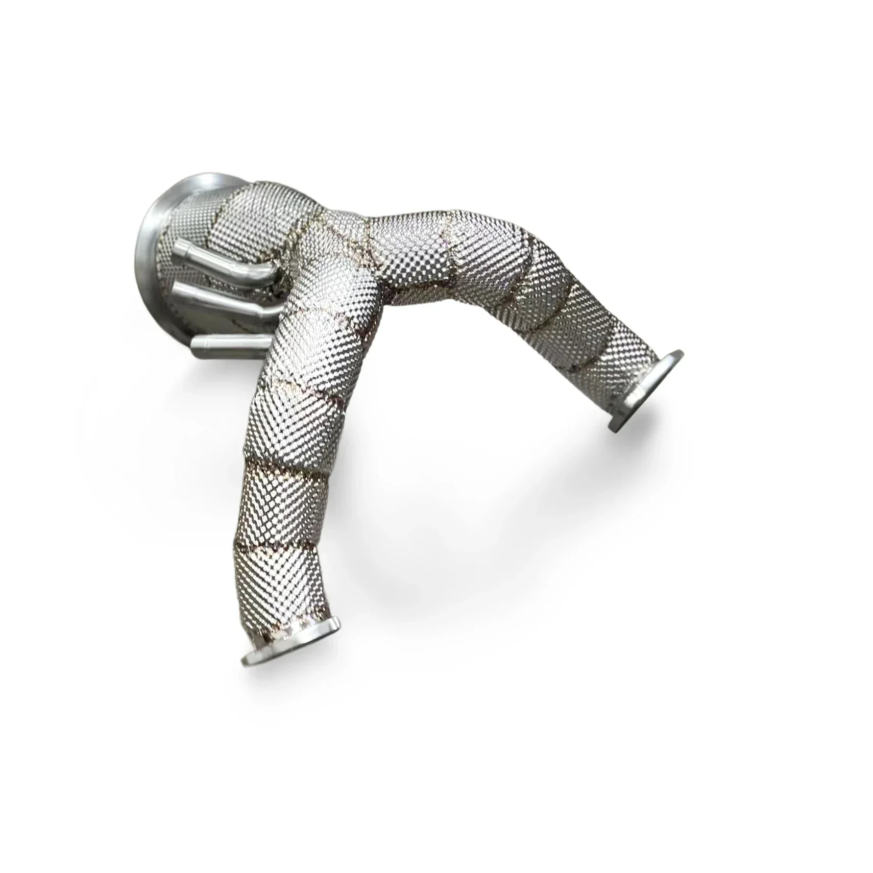 

For Audi Q8 3.0T 2021-2024 stainless steel performance downpipe with OPF/DPF with catalyst ＆ heat shield