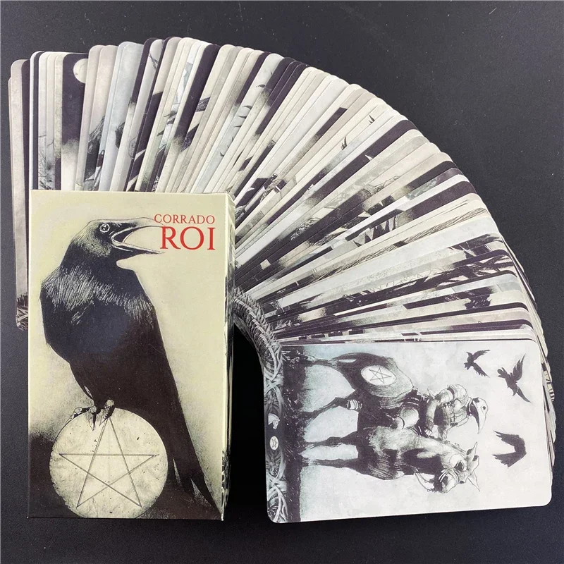 2021 Murder Of Crows Tarot Deck Leisure Party Table Game High Quality Fortune-telling Prophecy Oracle Cards With Guide Book