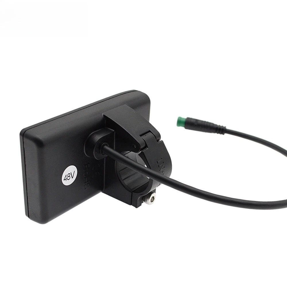 S866 Color LCD Dashboard With NFC Function 5-Core Waterproof Connector Speed & Power Display For E-Bike Scooter