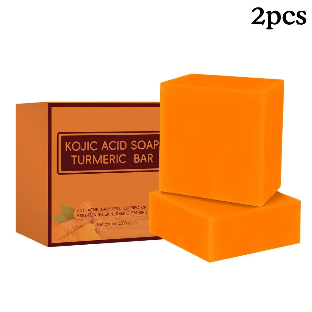 100g Kojic Acid Soap Kit Cleaning Pores Dirt Acne Skin Blackhead Oil Remove Cleaning Deep Whitening Control Anti-acn X0n7