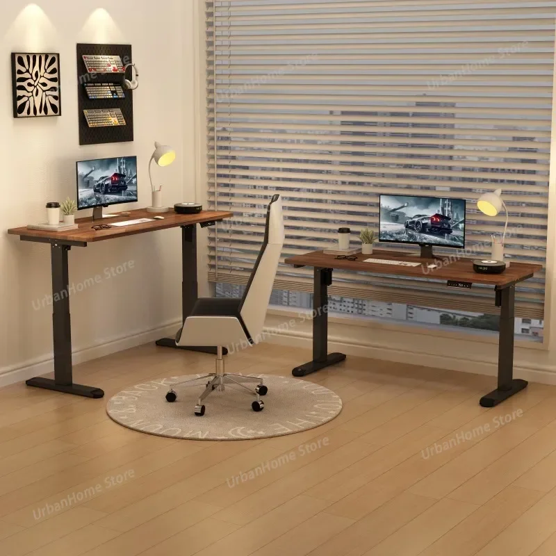 

Electric Adjust Height Office Desk with Display Wide and Sturdy Computer Table Gaming Home Room High-quality Board Motion Desk