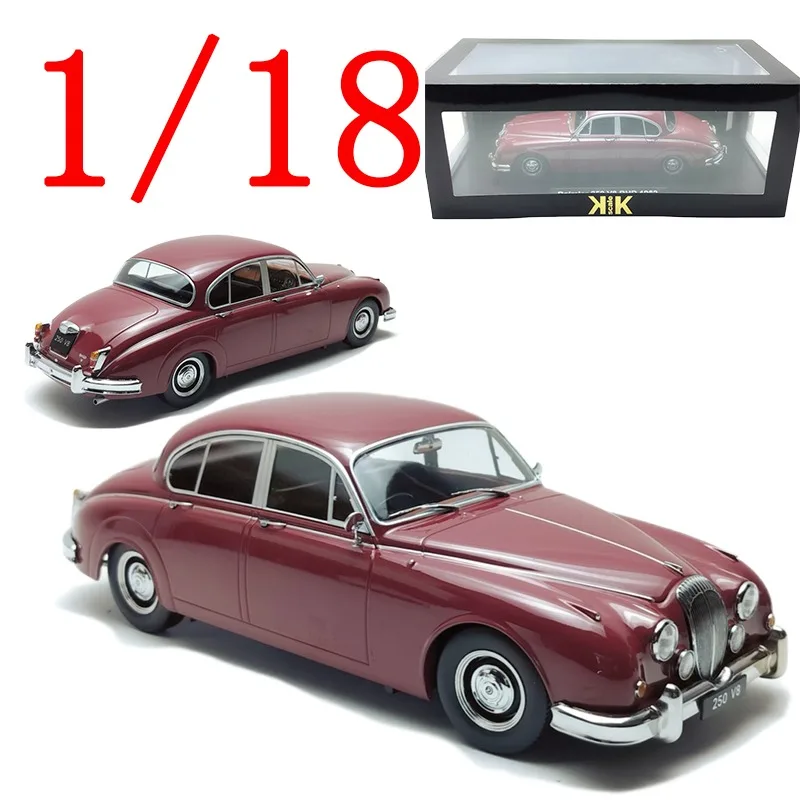 

KK Diecast 1/18 Scale Jaguar Alloy Model Car Jaguar Daimler 250 V6MKII 3.8LHD Pink Play Vehicles Toys for Boy Gift Original Box
