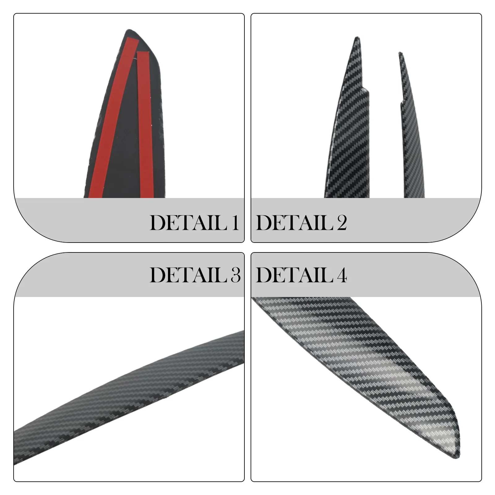 2pcs Car Carbon Fiber for Black Headlight Eye Lid Covers For BMW 1 Series for e88 2 Door Convertible 2008-2013 E82 Coupe
