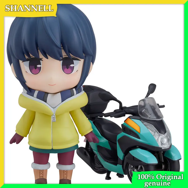 LAID-BACK CAMP Rin Shima 100% Original genuine 10cm PVC Action Figure Anime Figure Model Toys Figure Collection Doll Gift