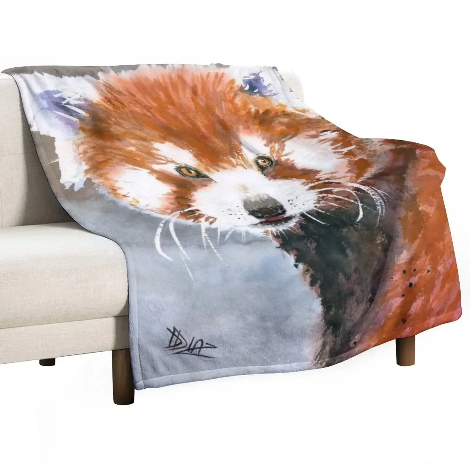 

Red Panda Throw Blanket manga Large Blankets