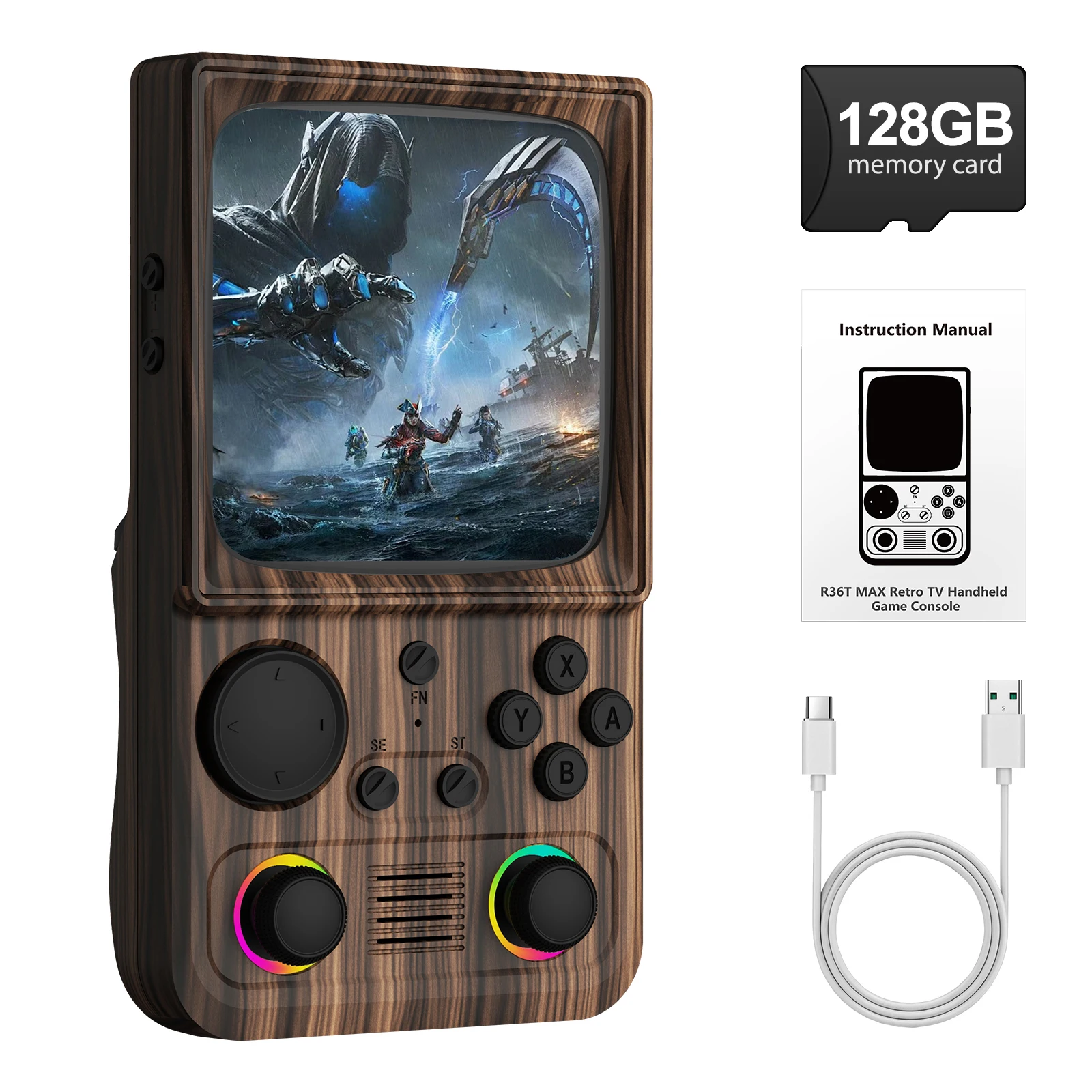 Dark wood grain-128