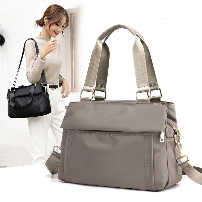 

New Women's Shoulder Bags Top-Handle Bags High Quality Nylon Ladies Leisure Totes Crossbody Bag Female Handbags Bolsas