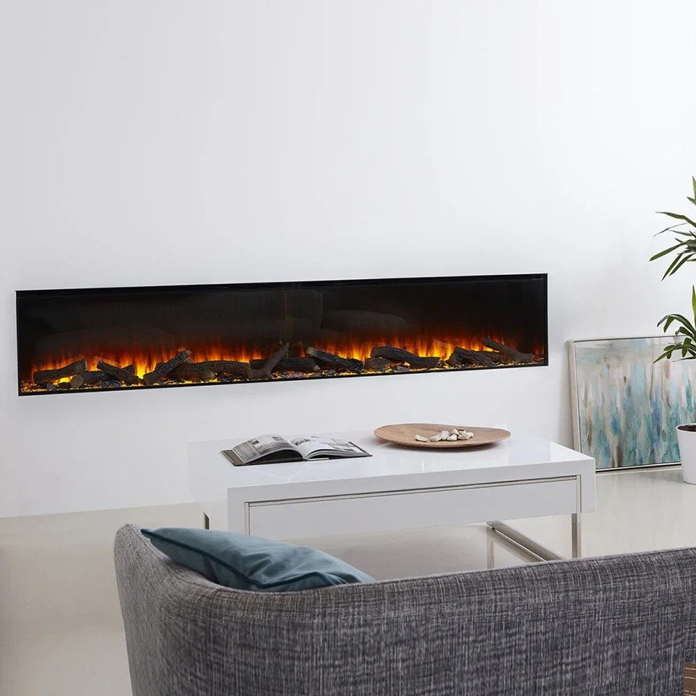 Factory Custom High Quality Wall Mounted Decorative Indoor Electric Fireplaces with Heat for Sale