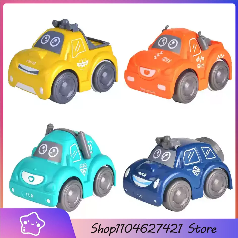 

Детские игрушечные машинки с героями мультфильмов, мини-пресс Go, транспортные средства, инерционные машинки с откатным механизмом, Монтессори, ранние игрушки для ползания ед-акции для малышей