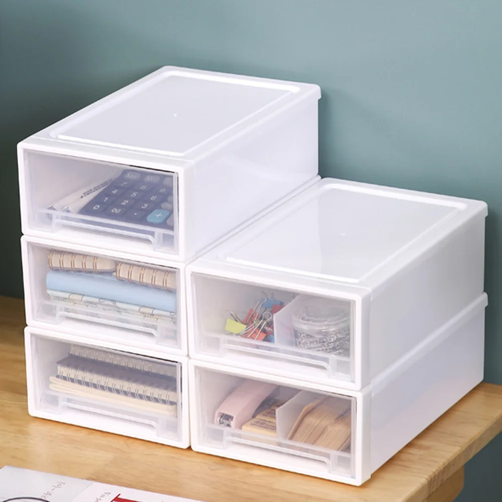 

Jewelry Box Storage Drawers Display Case Pp Office Makeup Brush Organizer