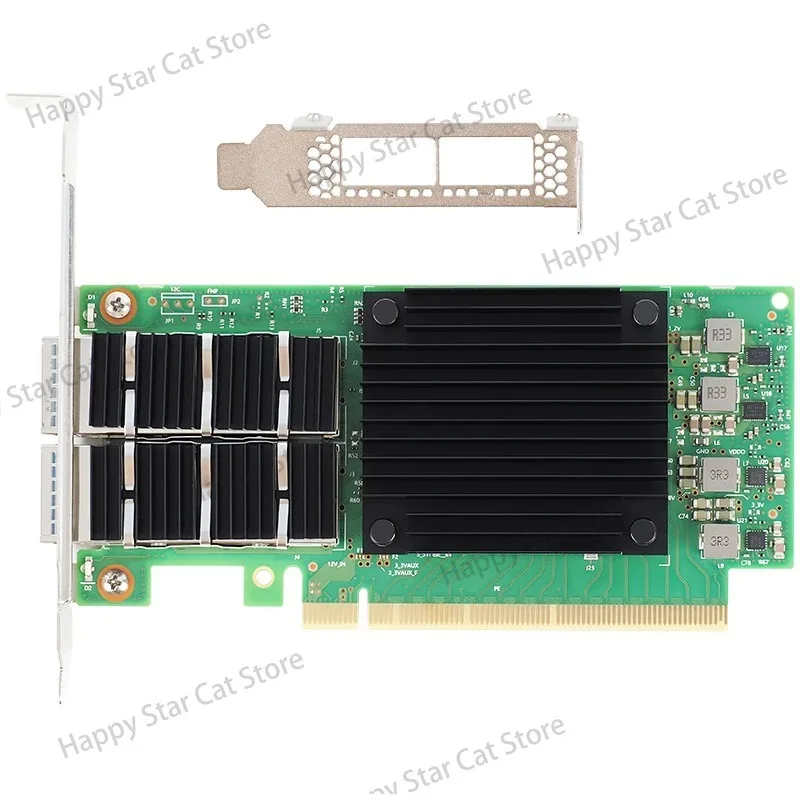 Mcx556a-ecat 100g Dual Port Fiber Optic Network Card Connectx-5 Cx556a