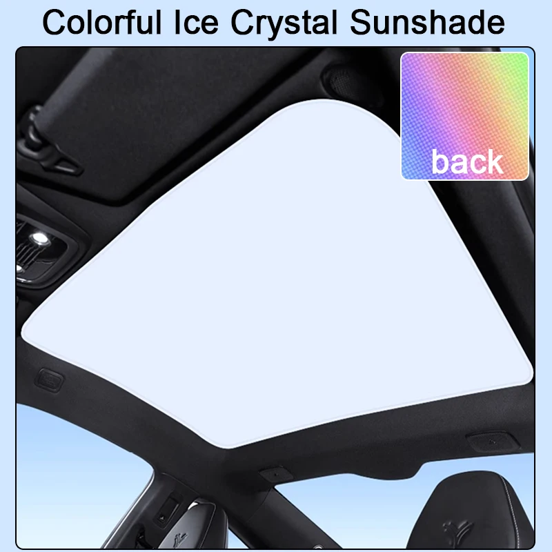 For NETA GT 2023 2024 2025 Colorful Ice Crystal Car Roof Sunshade Skylight Blind Shading Windshield Sunroof Cover Auto Accessory