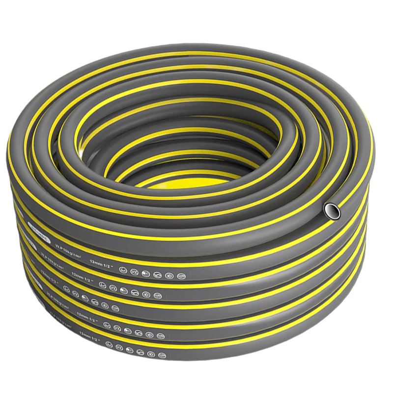 Car Cleaning 5m Gray Garden Hose 5 Meter Flexible Watering Pipe Versatile Usage High-pressure Hose 5m Length Flexible Design