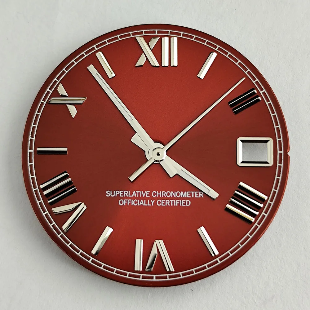 إكسسوارات ساعة NH35 مينا رومانية أيدي NH35 مضيئة باللون الأخضر مناسبة لساعة حركة NH35 NH36 للرجال #6